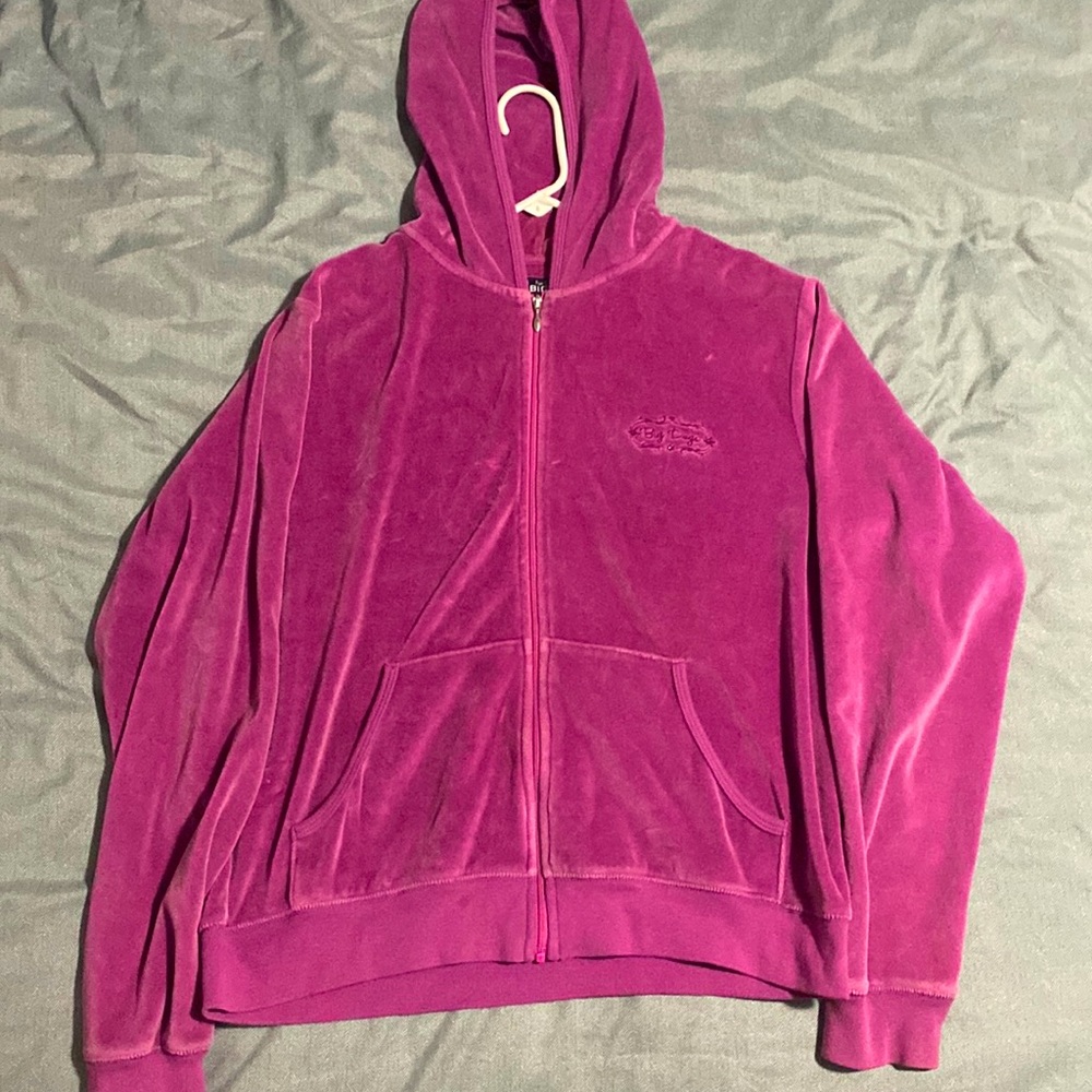 pink/purple velvet jacket